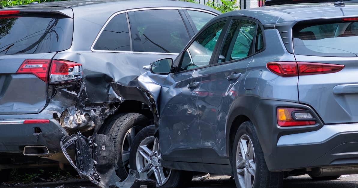 two cars in a collision - car accident lawyer